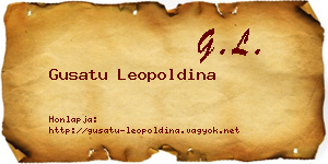 Gusatu Leopoldina névjegykártya