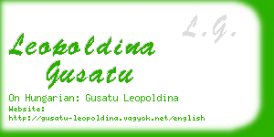 leopoldina gusatu business card